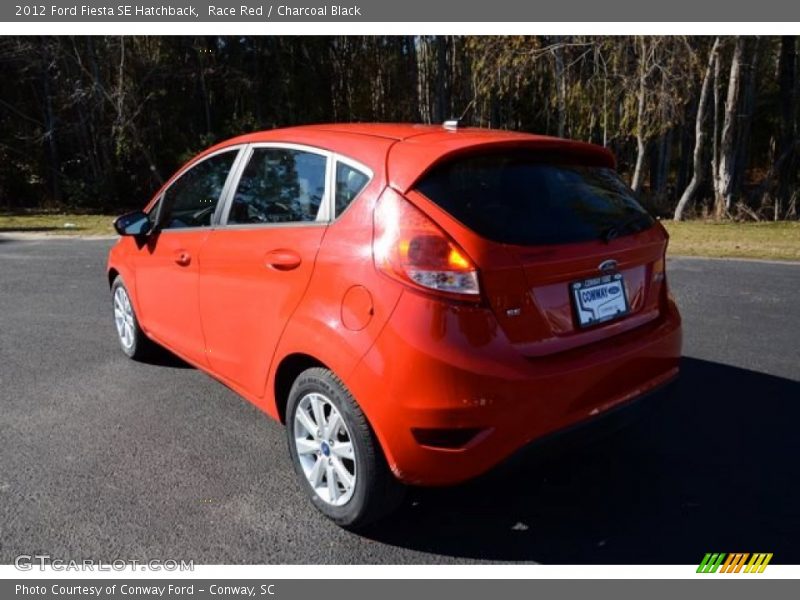 Race Red / Charcoal Black 2012 Ford Fiesta SE Hatchback