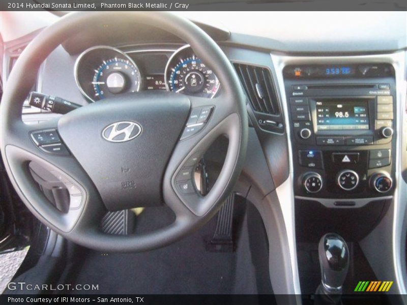 Phantom Black Metallic / Gray 2014 Hyundai Sonata Limited