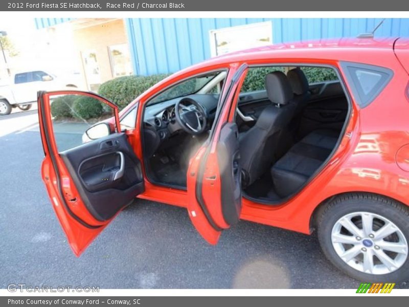 Race Red / Charcoal Black 2012 Ford Fiesta SE Hatchback