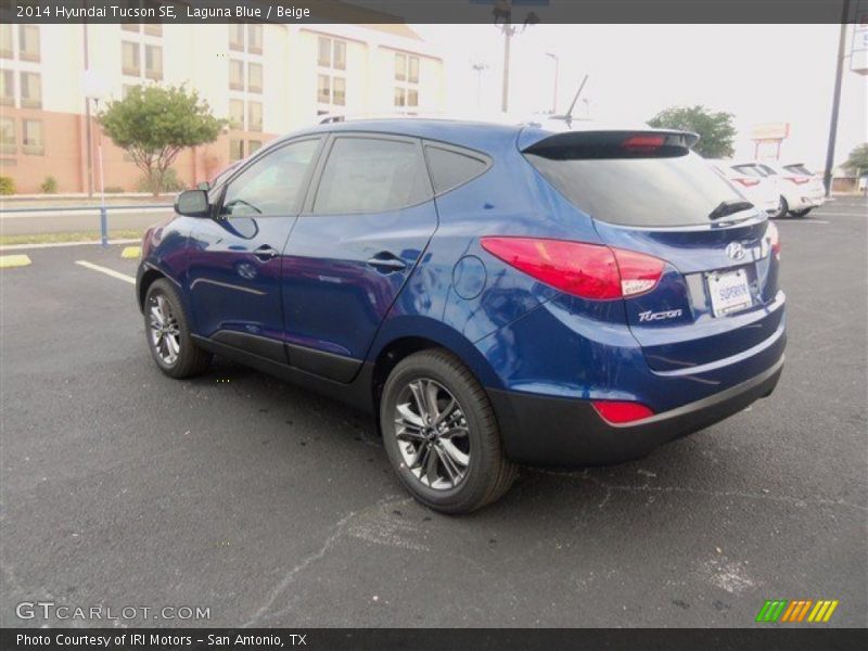 Laguna Blue / Beige 2014 Hyundai Tucson SE