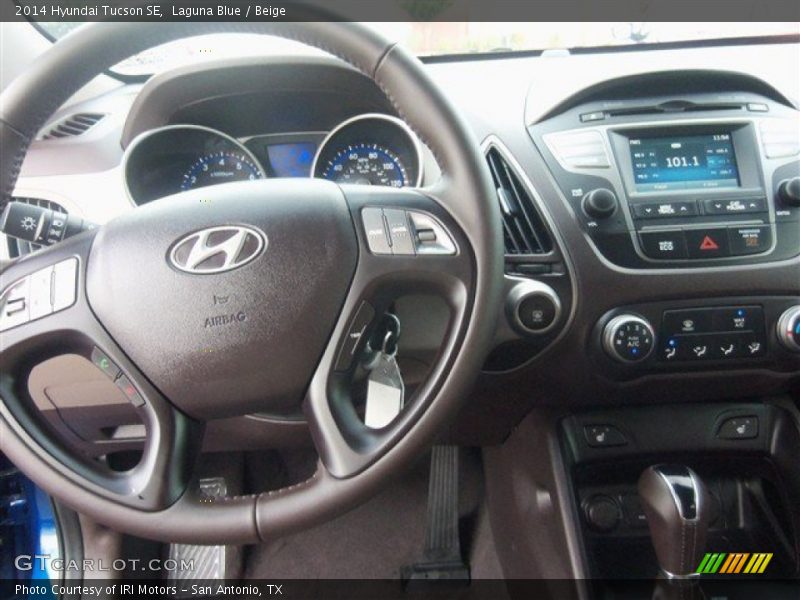 Laguna Blue / Beige 2014 Hyundai Tucson SE