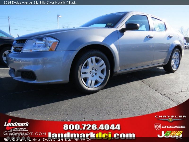 Billet Silver Metallic / Black 2014 Dodge Avenger SE