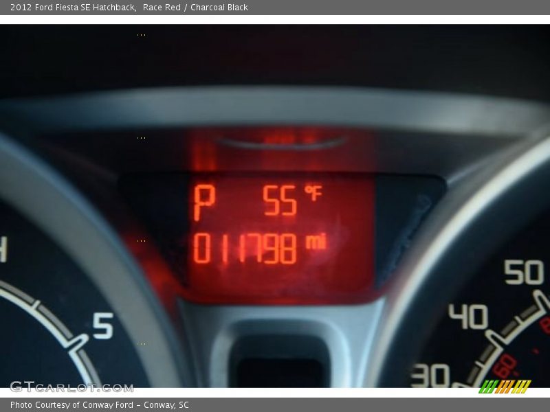 Race Red / Charcoal Black 2012 Ford Fiesta SE Hatchback