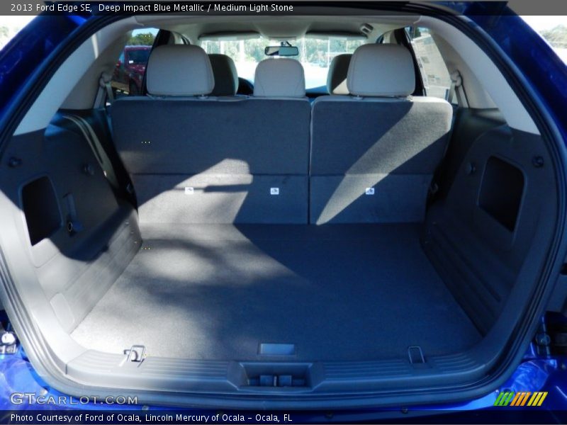 Deep Impact Blue Metallic / Medium Light Stone 2013 Ford Edge SE