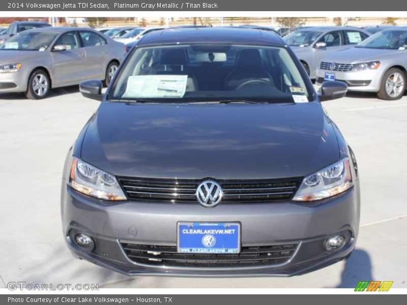 Platinum Gray Metallic / Titan Black 2014 Volkswagen Jetta TDI Sedan