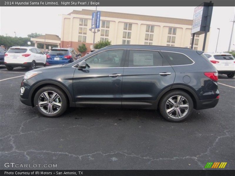 Night Sky Pearl / Beige 2014 Hyundai Santa Fe Limited