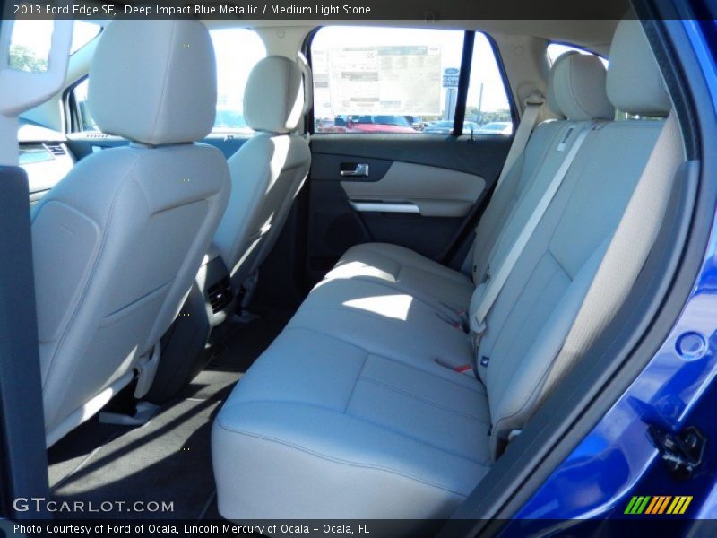 Deep Impact Blue Metallic / Medium Light Stone 2013 Ford Edge SE