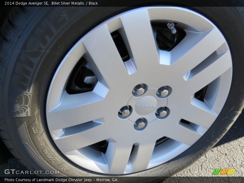 Billet Silver Metallic / Black 2014 Dodge Avenger SE