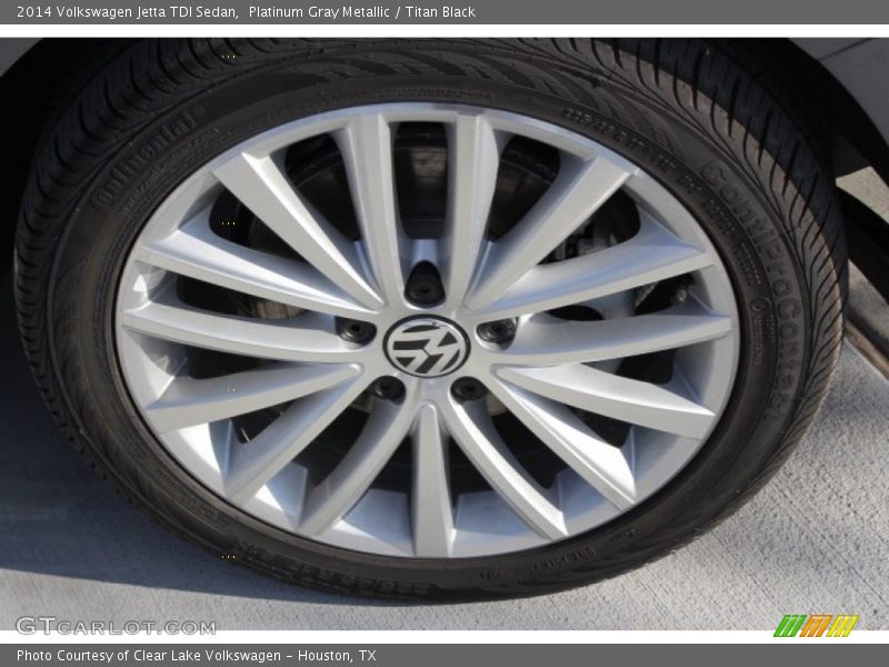 Platinum Gray Metallic / Titan Black 2014 Volkswagen Jetta TDI Sedan