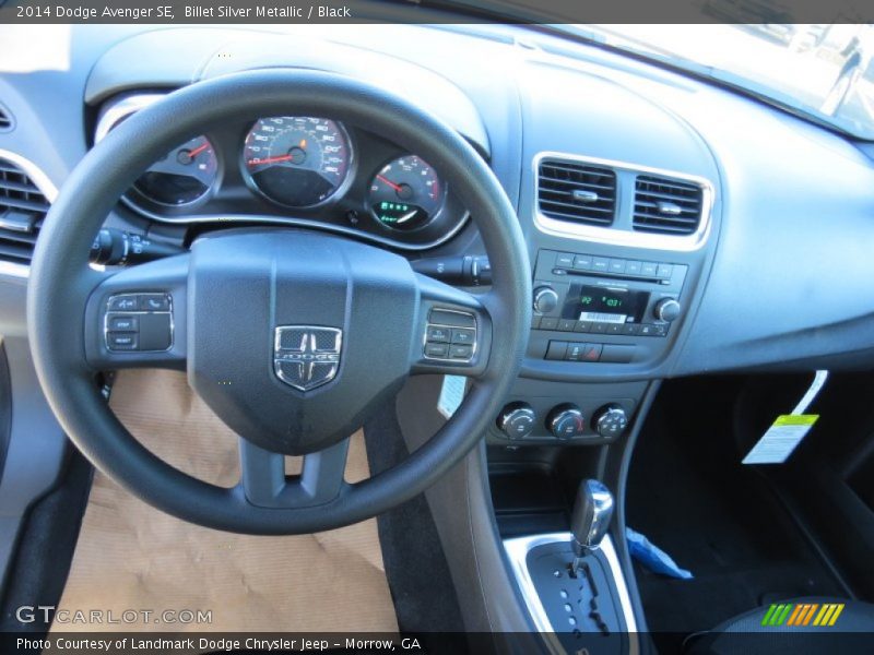 Billet Silver Metallic / Black 2014 Dodge Avenger SE