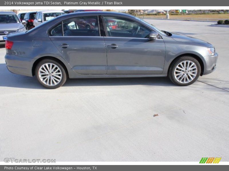 Platinum Gray Metallic / Titan Black 2014 Volkswagen Jetta TDI Sedan