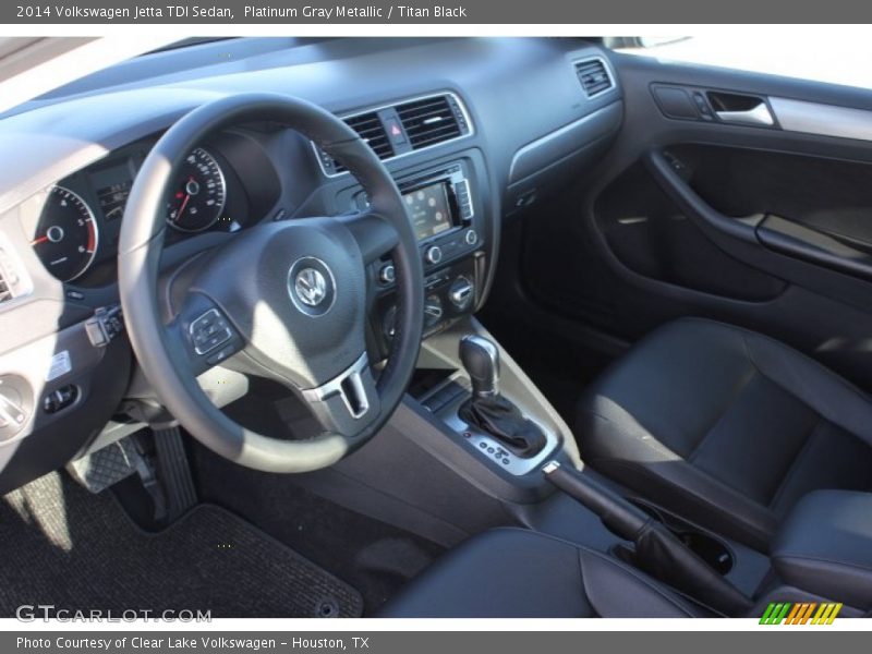 Platinum Gray Metallic / Titan Black 2014 Volkswagen Jetta TDI Sedan