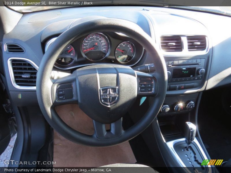Billet Silver Metallic / Black 2014 Dodge Avenger SE