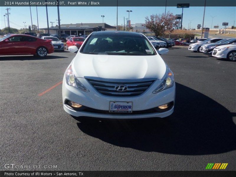 Pearl White / Black 2014 Hyundai Sonata Limited 2.0T