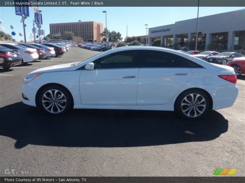 Pearl White / Black 2014 Hyundai Sonata Limited 2.0T