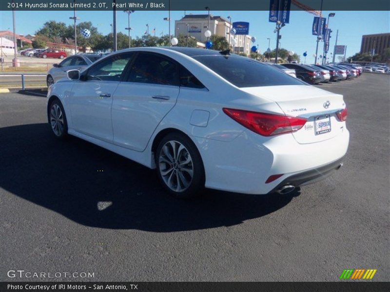 Pearl White / Black 2014 Hyundai Sonata Limited 2.0T