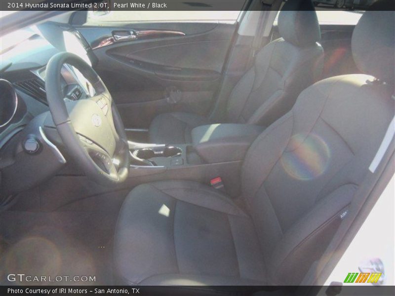 Pearl White / Black 2014 Hyundai Sonata Limited 2.0T