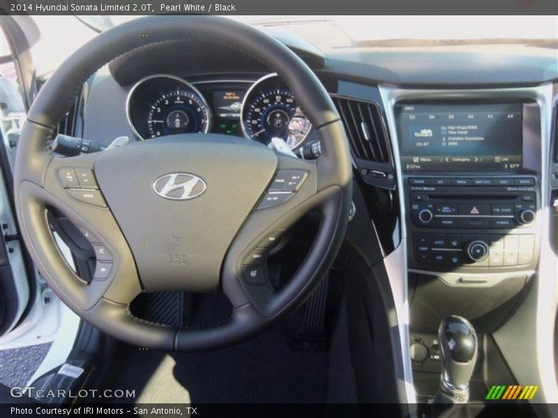 Pearl White / Black 2014 Hyundai Sonata Limited 2.0T