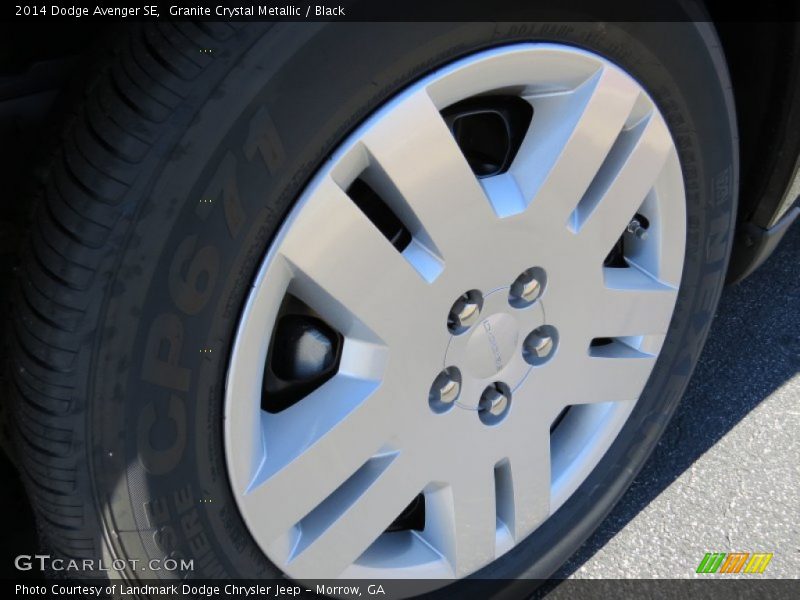 Granite Crystal Metallic / Black 2014 Dodge Avenger SE