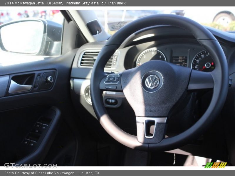 Platinum Gray Metallic / Titan Black 2014 Volkswagen Jetta TDI Sedan