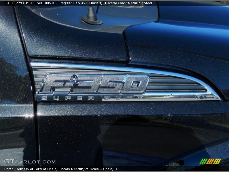 Tuxedo Black Metallic / Steel 2013 Ford F350 Super Duty XLT Regular Cab 4x4 Chassis