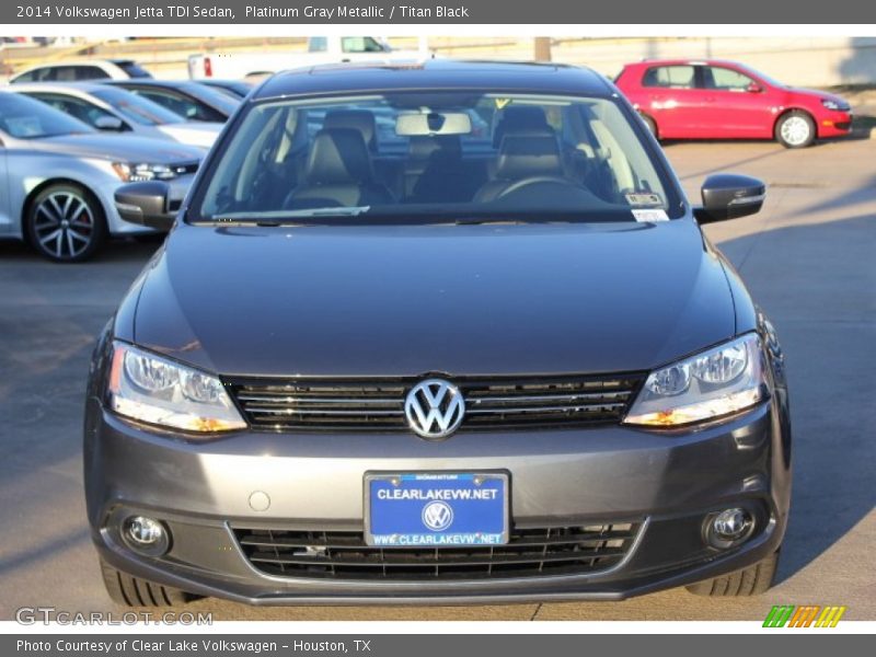 Platinum Gray Metallic / Titan Black 2014 Volkswagen Jetta TDI Sedan