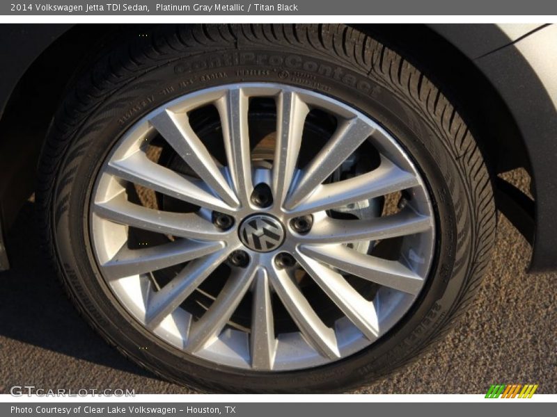 Platinum Gray Metallic / Titan Black 2014 Volkswagen Jetta TDI Sedan