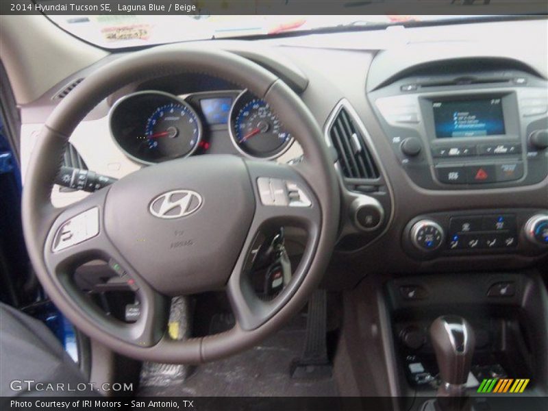 Laguna Blue / Beige 2014 Hyundai Tucson SE