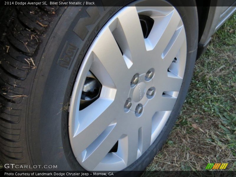 Billet Silver Metallic / Black 2014 Dodge Avenger SE
