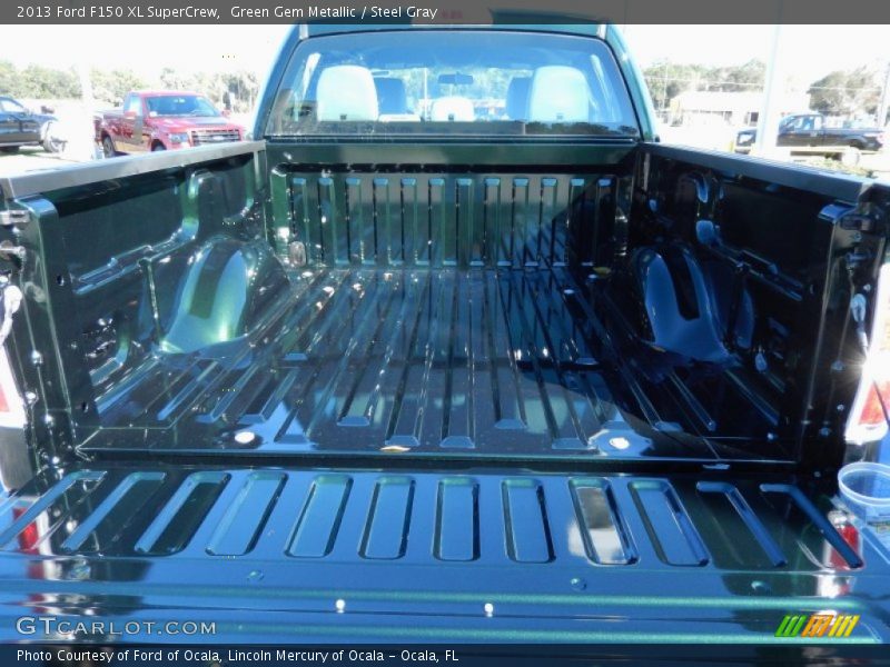 Green Gem Metallic / Steel Gray 2013 Ford F150 XL SuperCrew
