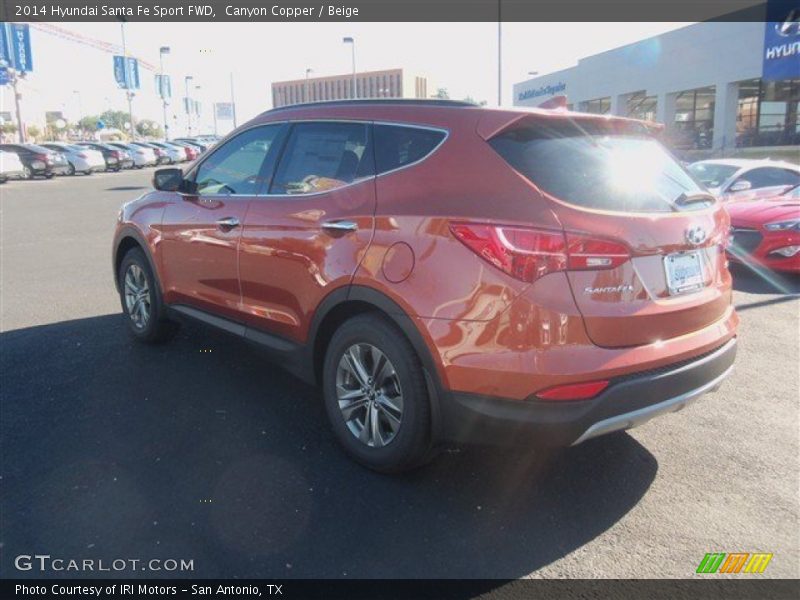 Canyon Copper / Beige 2014 Hyundai Santa Fe Sport FWD