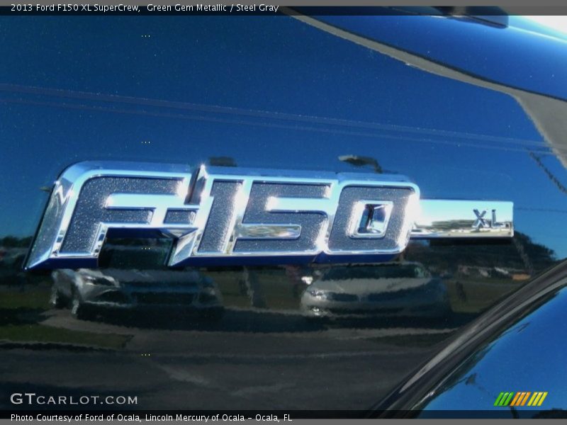 Green Gem Metallic / Steel Gray 2013 Ford F150 XL SuperCrew