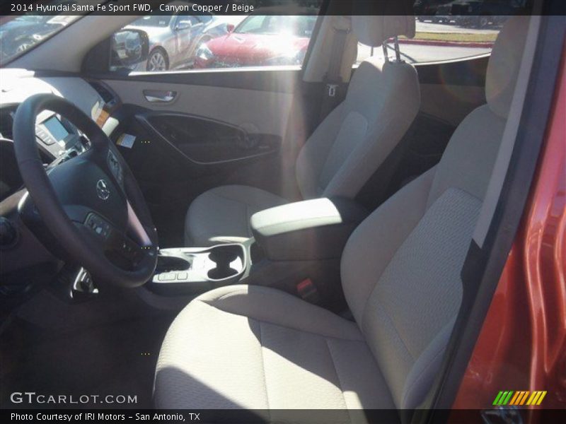 Canyon Copper / Beige 2014 Hyundai Santa Fe Sport FWD