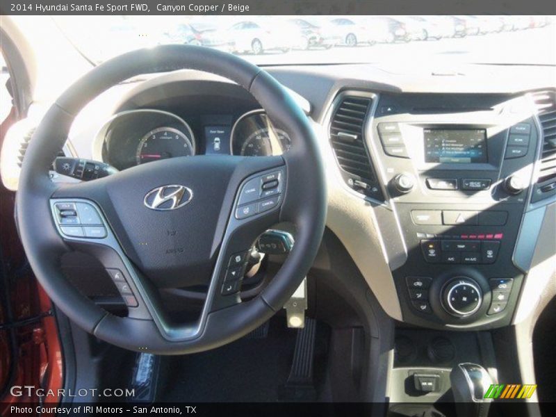 Canyon Copper / Beige 2014 Hyundai Santa Fe Sport FWD
