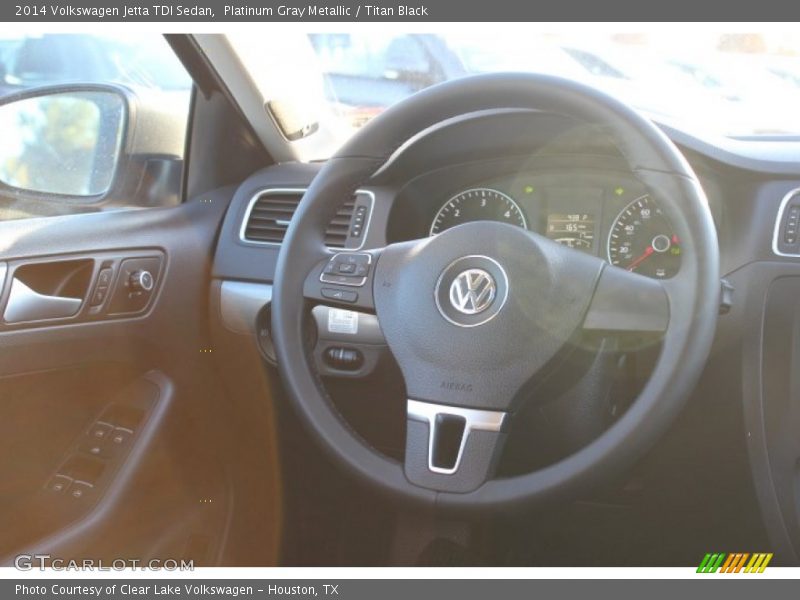 Platinum Gray Metallic / Titan Black 2014 Volkswagen Jetta TDI Sedan