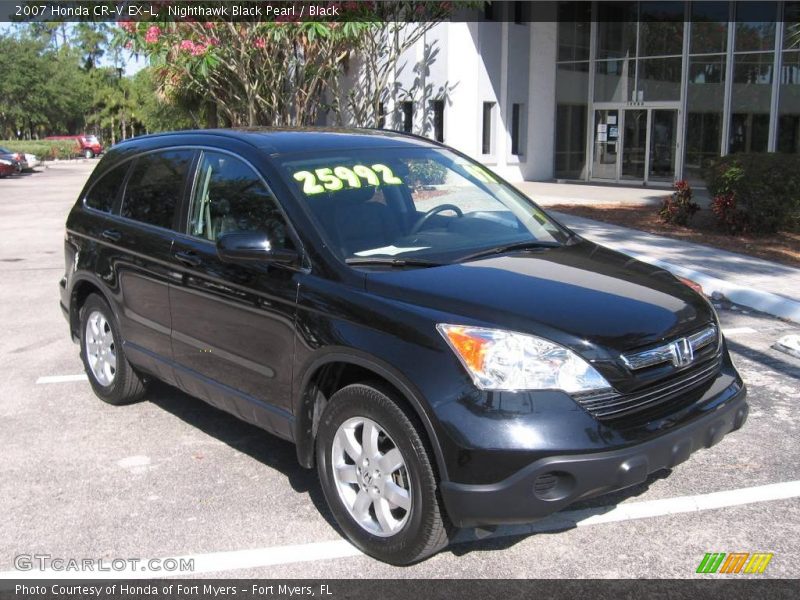 Nighthawk Black Pearl / Black 2007 Honda CR-V EX-L