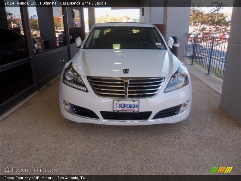 Casablanca White / Saddle 2014 Hyundai Equus Ultimate