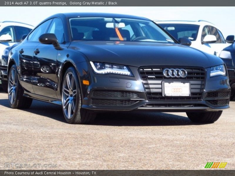 Oolong Gray Metallic / Black 2014 Audi A7 3.0T quattro Prestige