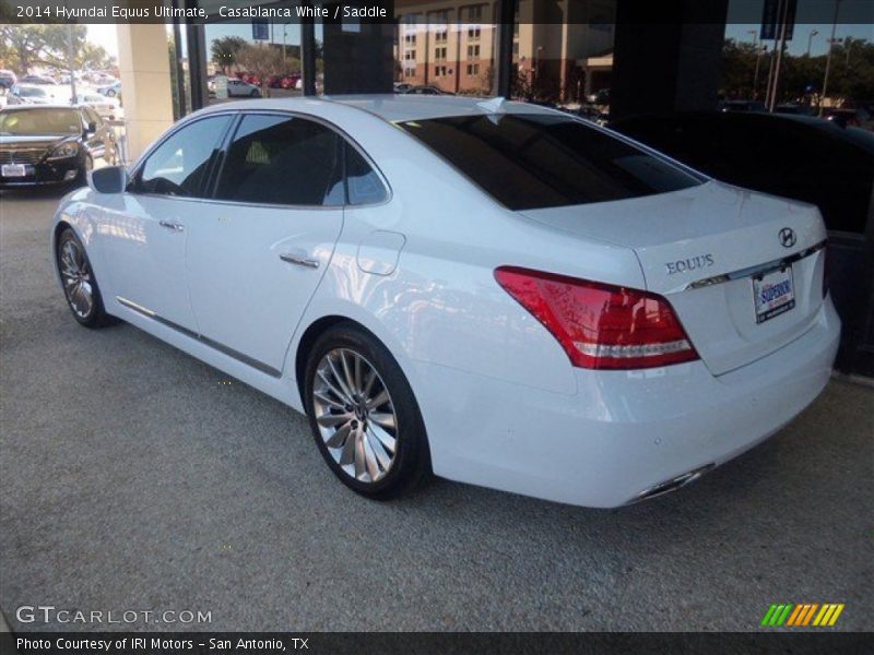 Casablanca White / Saddle 2014 Hyundai Equus Ultimate