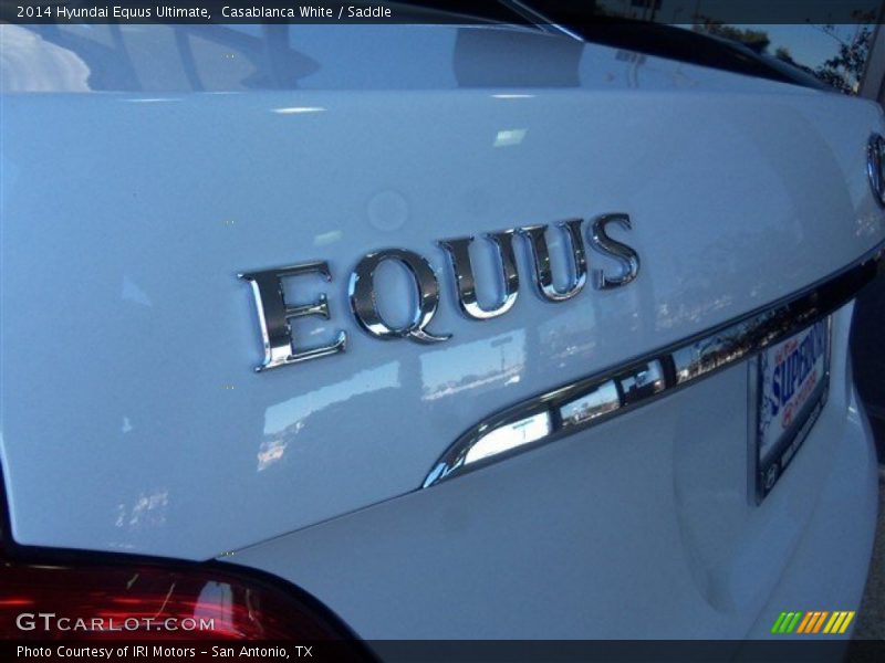 Casablanca White / Saddle 2014 Hyundai Equus Ultimate