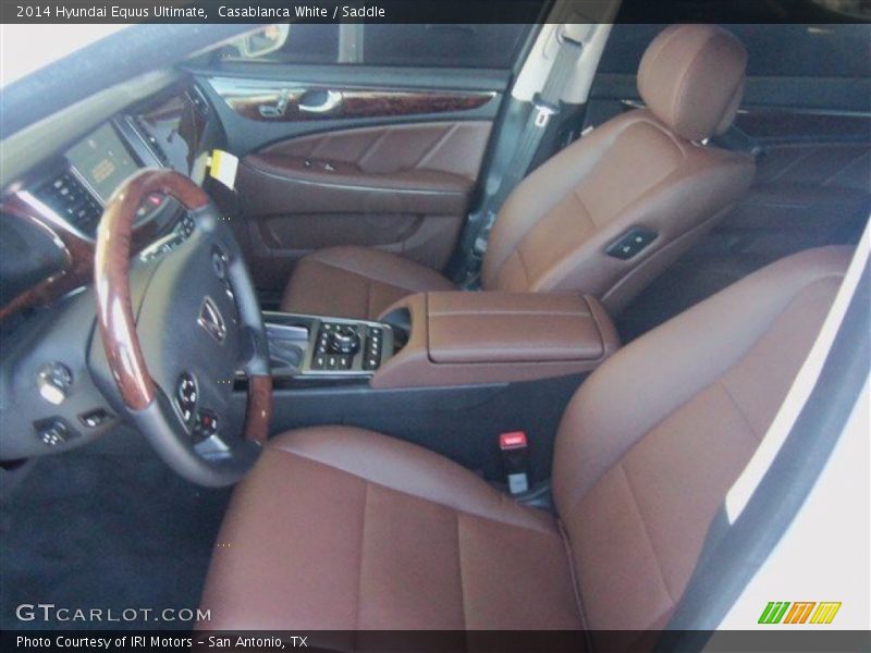 Casablanca White / Saddle 2014 Hyundai Equus Ultimate