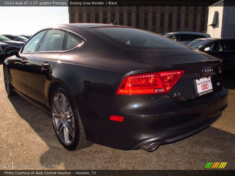 Oolong Gray Metallic / Black 2014 Audi A7 3.0T quattro Prestige