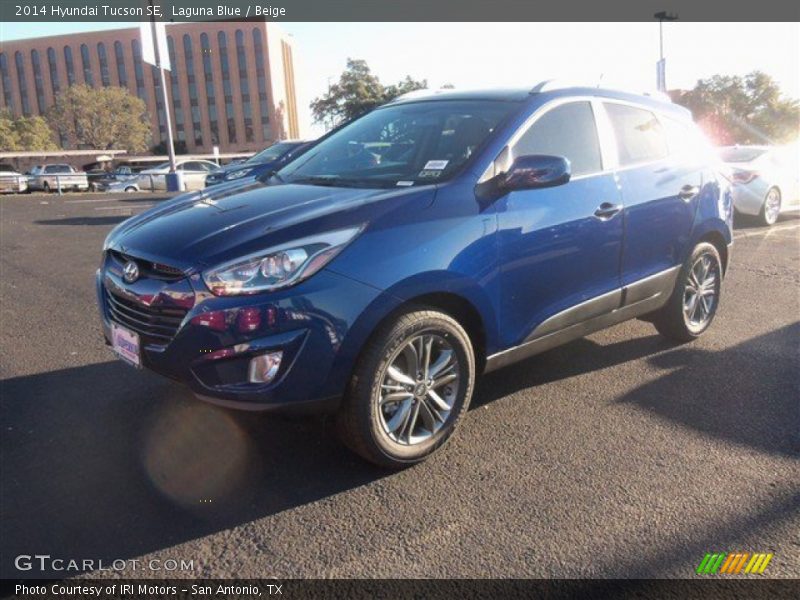 Laguna Blue / Beige 2014 Hyundai Tucson SE