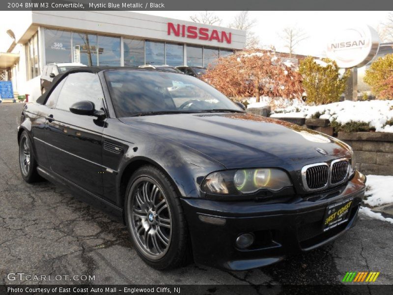 Mystic Blue Metallic / Black 2004 BMW M3 Convertible