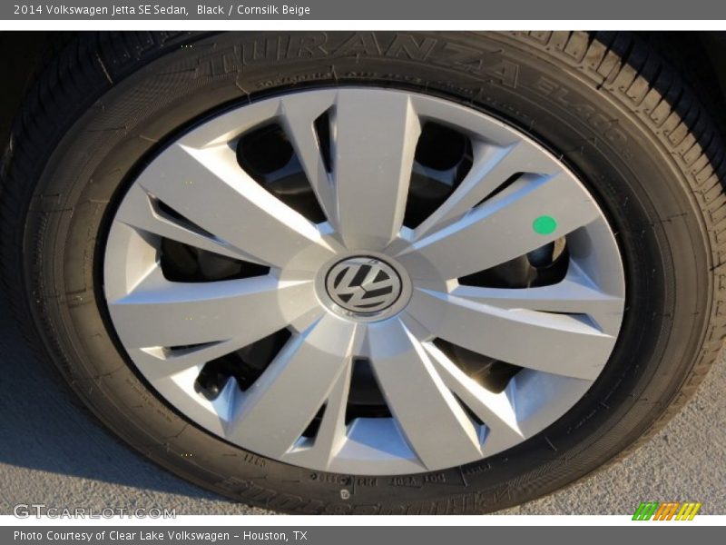 Black / Cornsilk Beige 2014 Volkswagen Jetta SE Sedan