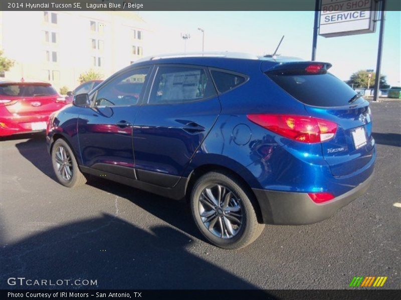 Laguna Blue / Beige 2014 Hyundai Tucson SE