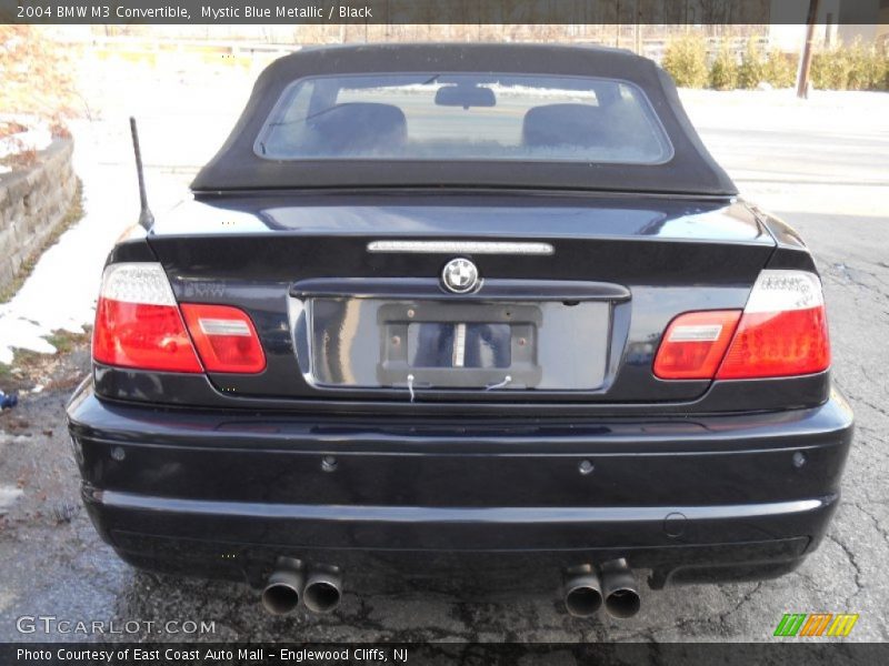 Mystic Blue Metallic / Black 2004 BMW M3 Convertible