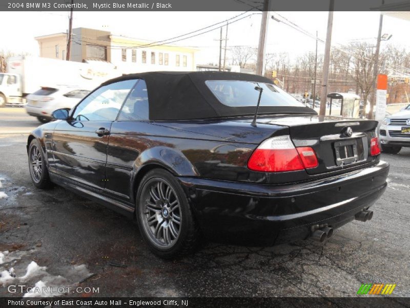 Mystic Blue Metallic / Black 2004 BMW M3 Convertible