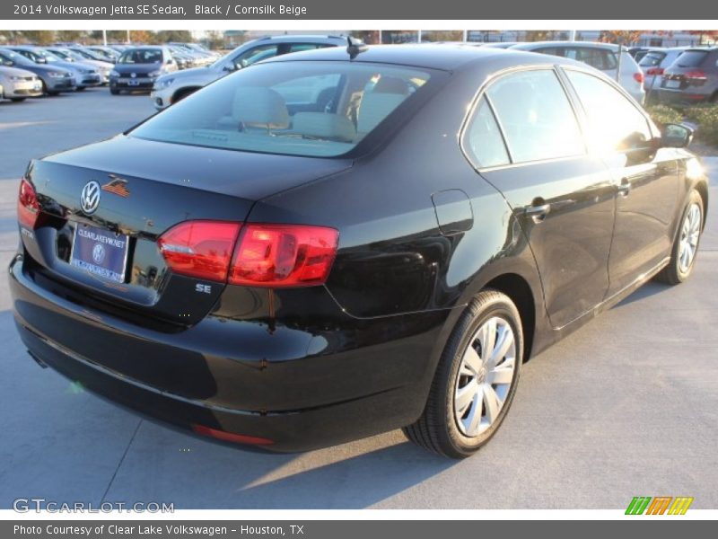 Black / Cornsilk Beige 2014 Volkswagen Jetta SE Sedan