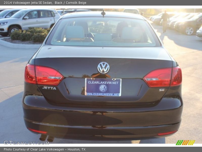 Black / Cornsilk Beige 2014 Volkswagen Jetta SE Sedan
